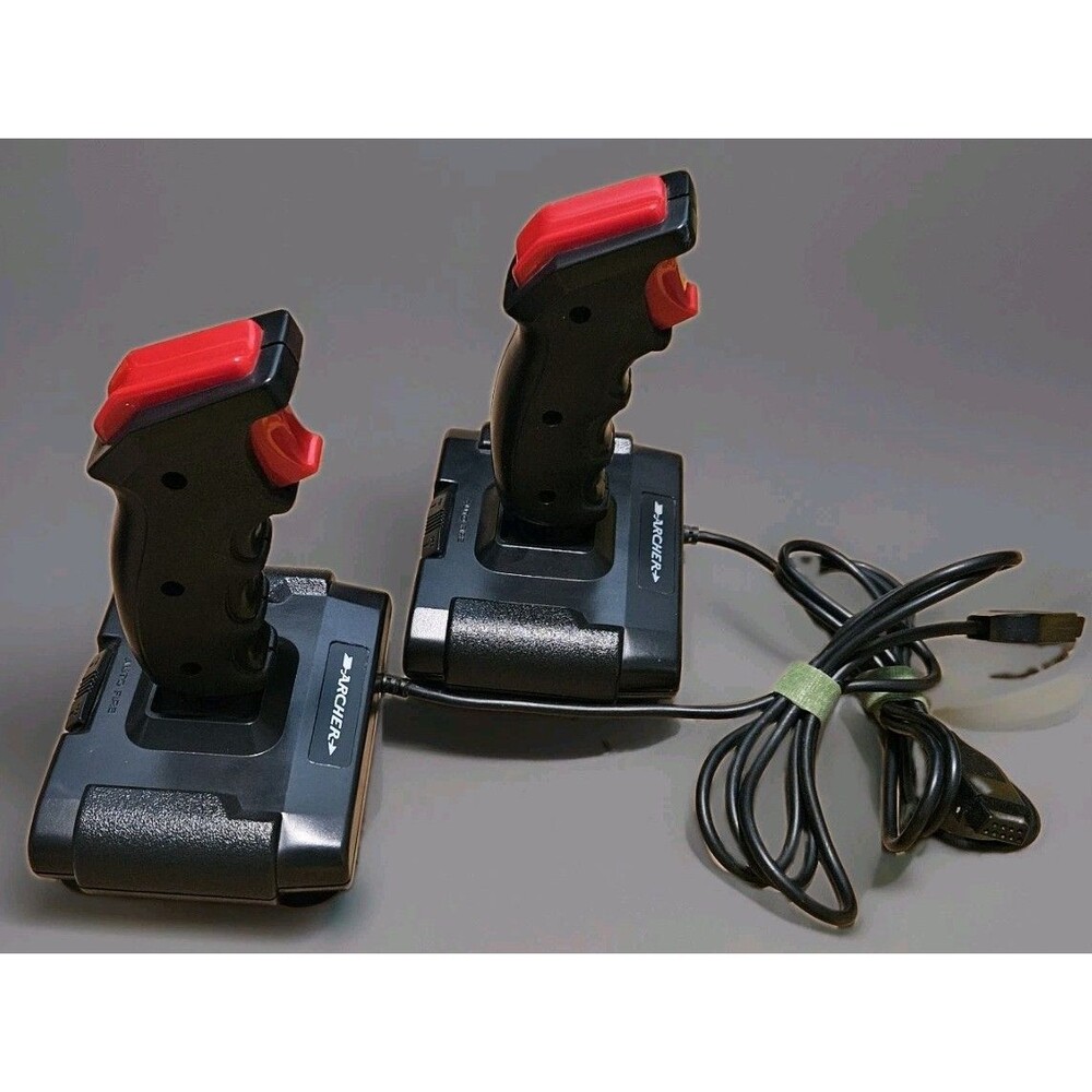 Vtg Archer 9 Pin Joystick(2ea) Radio Shack Autofire 270-1703 Great Condition